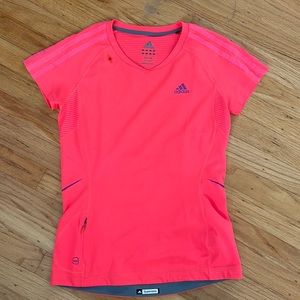 Adidas pink running shirt